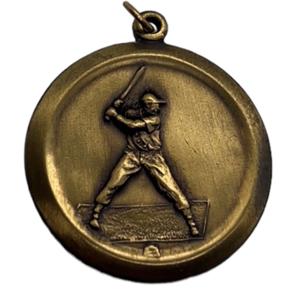 BASEBALL / LITTLE LEAGUE ROUND PENDANT CHARM